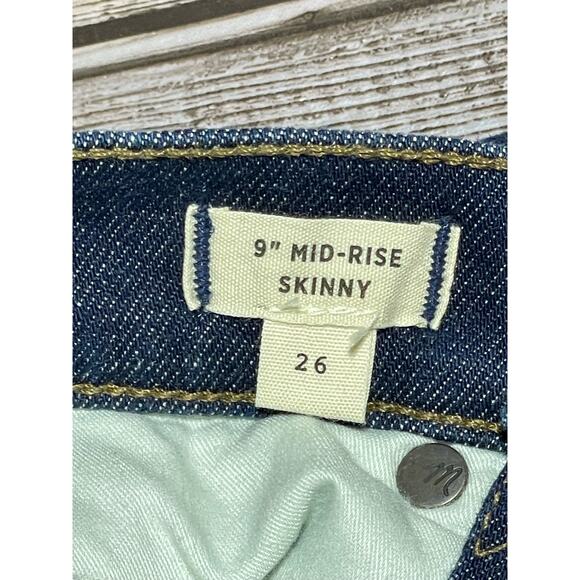 Madewell Women’s Mid Rise Skinny Stretch Jeans Blue Size 26x28 - Picture 5 of 7